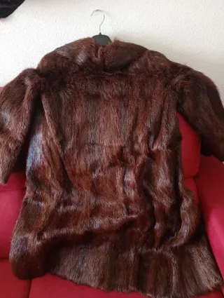 Tapado largo vintage marrón