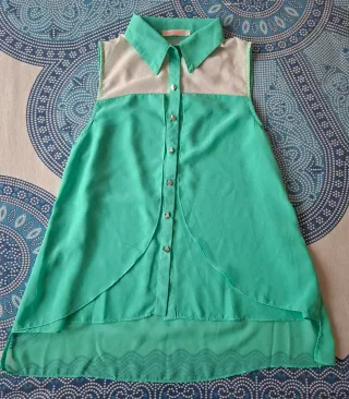 Blusa Mostaza sin mangas Talla S