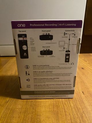 Apogee ONE Interfaz Audio iPad iPhone Mac SIN USAR