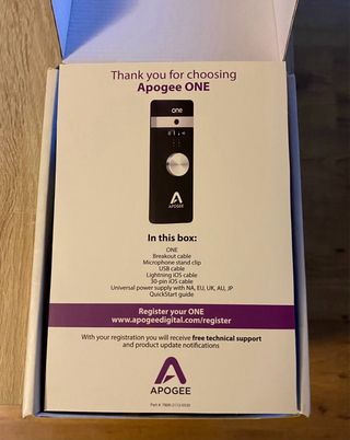 Apogee ONE Interfaz Audio iPad iPhone Mac SIN USAR