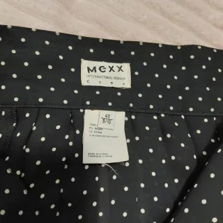 Falda MEXX negra topos blancos T.38
