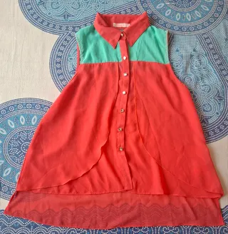 Blusa Mostaza sin mangas Talla S