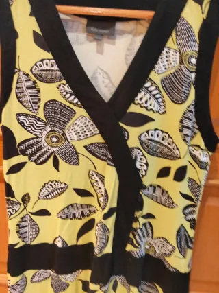 Vestido amarillo sin mangas talla 46/48