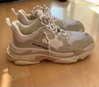 Balenciaga Triple S Bambas Beige/Blanco Talla 45