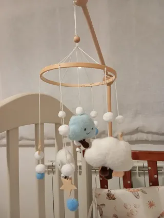 Móvil cuna bebé + soporte