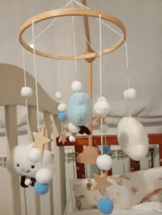 Móvil cuna bebé + soporte