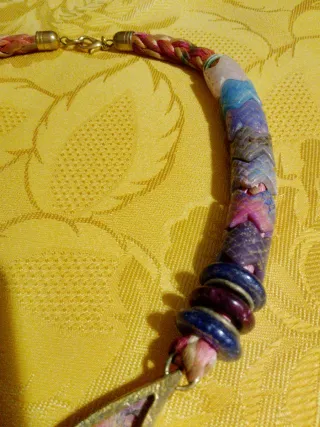 Collana estiva farfalla multicolor , Artigianale ,