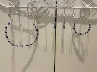 Set collana, bracciale e orecchini