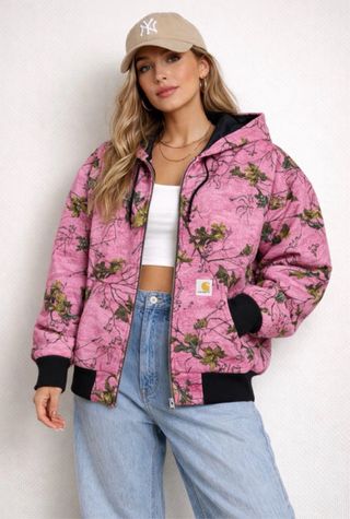Chaqueta Carhartt Rosa Camuflaje Talla M