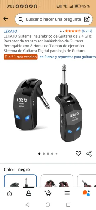 Mooer MSC10 Pro Guitar Daphne Blue