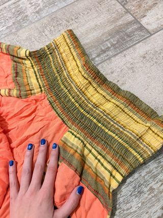 Pantalones Harem Boho Multicolor Talla Única