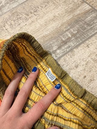 Pantalones Harem Boho Multicolor Talla Única