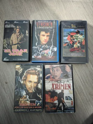 Lote 5 VHS: El Gran Jack, Venganza, Terrorists, Re