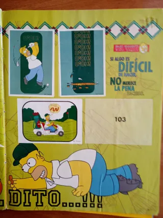Lote Álbum Los Simpsons