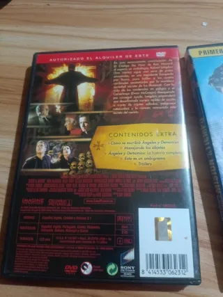 DVD Ángeles y Demonios + Misión en el Tiempo