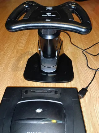 Sega Saturn con Volante Original