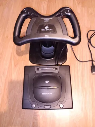 Sega Saturn con Volante Original