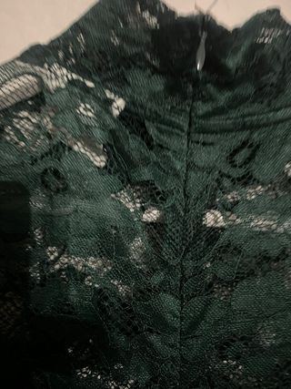 Vestido de encaje verde