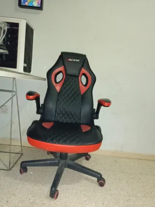 Silla Gamer Racing Negra y Roja.