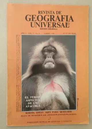 Revista Geografía Universal (años 77 a 80) 5 ejemp