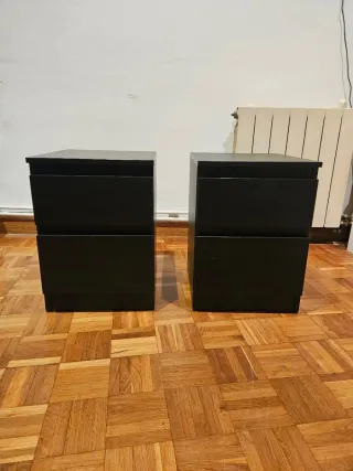 2 Comodini Neri Kullen