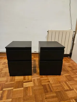 2 Comodini Neri Kullen