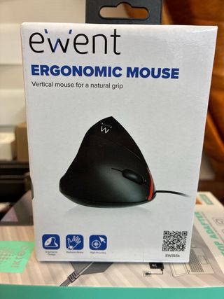 Ratón Ergonómico Ewent EW3156 Negro