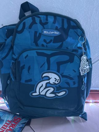 Mochila El Niño Azul Camuflaje