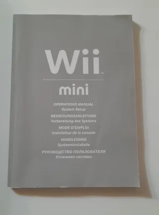 Manual Wii Mini Nintendo