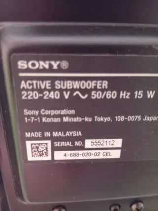 Sony Subwoofer Altavoz Beige/Gris