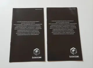 Manuales precaución Nintendo GameCube