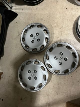 3 Tapacubos Peugeot 14 Originales