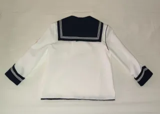 Traje comunión marinero blanco y azul