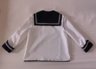 Traje comunión marinero blanco y azul