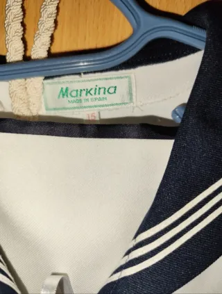 Traje comunión marinero blanco y azul