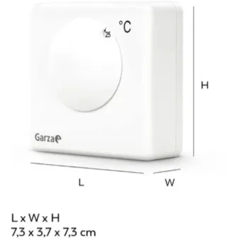 Termostato analogico calefacción 7,3x3,7x7,3cm