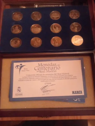 Monedas Plata Real Madrid Siglo XX en plata