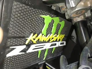 Kawasaki Z800 Negra, Verde y Amarilla