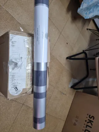 12 Rollos Papel Pared Textura Gris/Azul