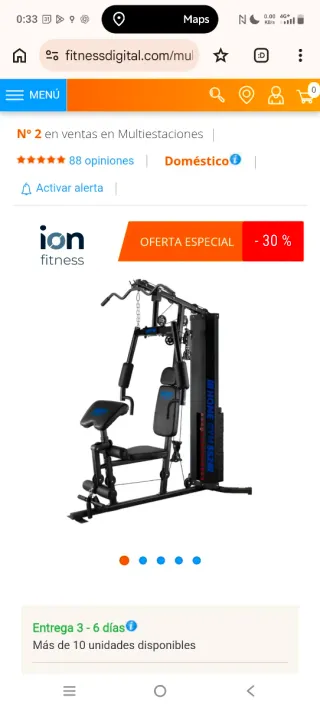 Multiestación ION Fitness Home Gym 552