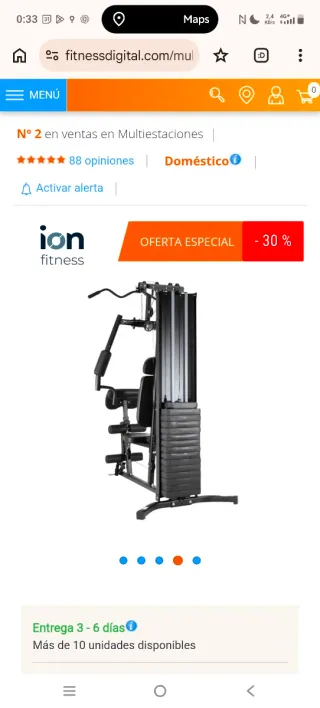 Multiestación ION Fitness Home Gym 552