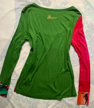 Camiseta Desigual Asimétrica Multicolor Talla L