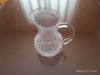 Juego Jarra y Vasos de Cristal