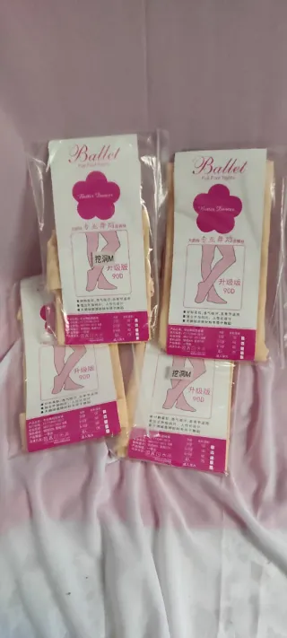 4 Medias de ballet 140cm gimnasia, baile. Patinaje