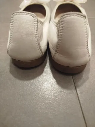 Bailarinas Paola blancas con lazo