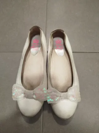 Bailarinas Paola blancas con lazo