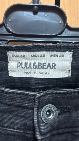 Pull&Bear Vaqueros Negros Desgastados