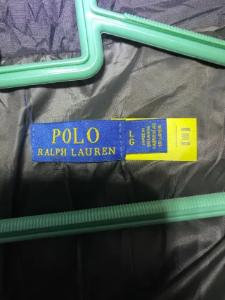 Polo Ralph Lauren Abrigo Negro con Capucha