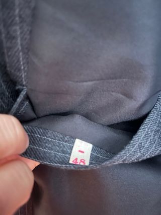 Chaqueta traje vintage gris hombre