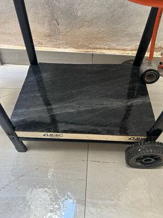 Barbacoa de gas negra